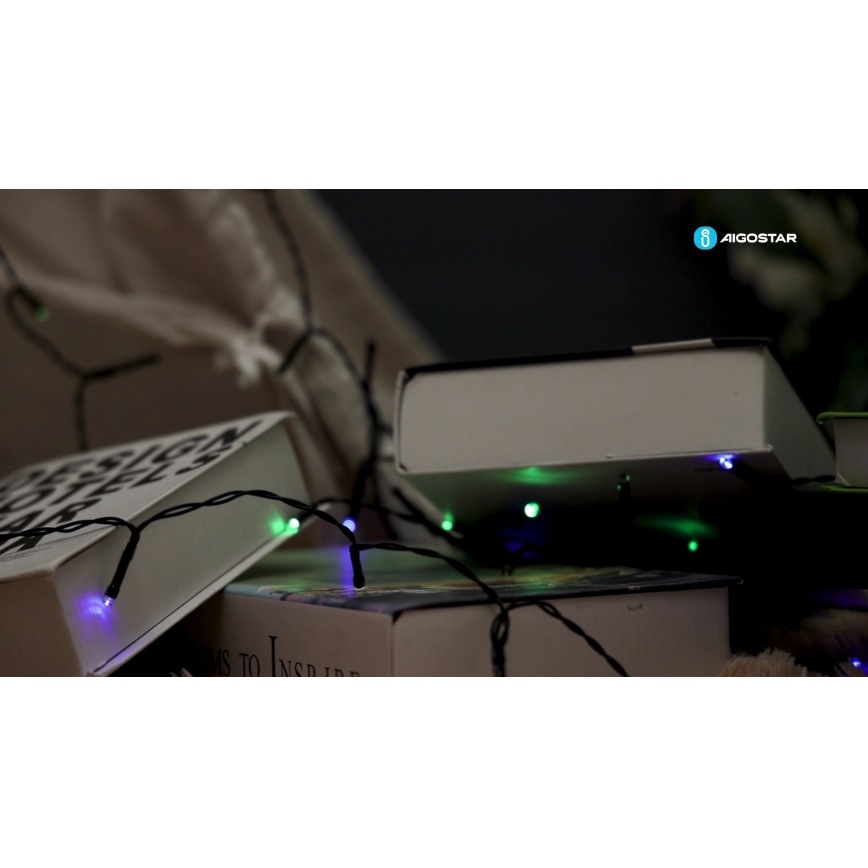 Aigostar - LED Solar kerstverlichting 100xLED/8 functies 12m IP65 multicolor