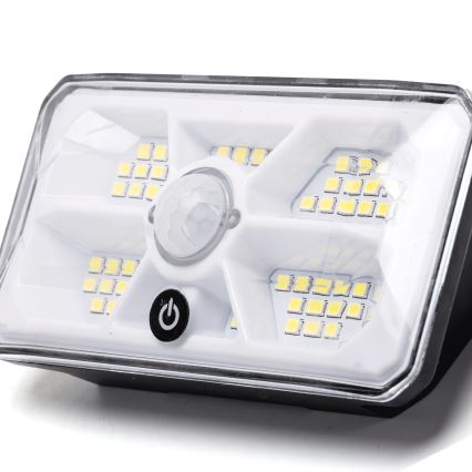 Aigostar - LED-zonnelamp met sensor LED/3,7V 6500K 500 mAh IP65 zwart