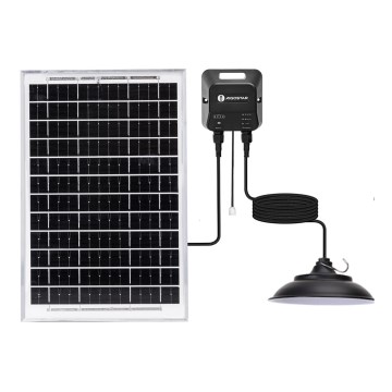 Aigostar - LED-zonnependellamp LED/70W/12V 6000 mAh 6500K IP65 diam. 23,5 cm + afstandsbediening