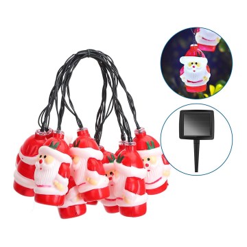 Aigostar - LED zonneslinger 10xLED/3,8 m IP44 koel wit 400 mAh