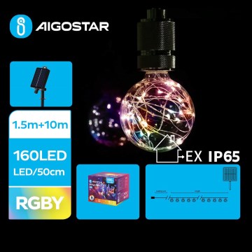 Aigostar - LED-zonneslinger 20x LED / 8 functies, 11,5 m, IP65, meerkleurig