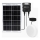 Aigostar - LED-zonneverlichting LED/70W/12V 6000 mAh 6500K IP65 Ø 20,5 cm + afstandsbediening