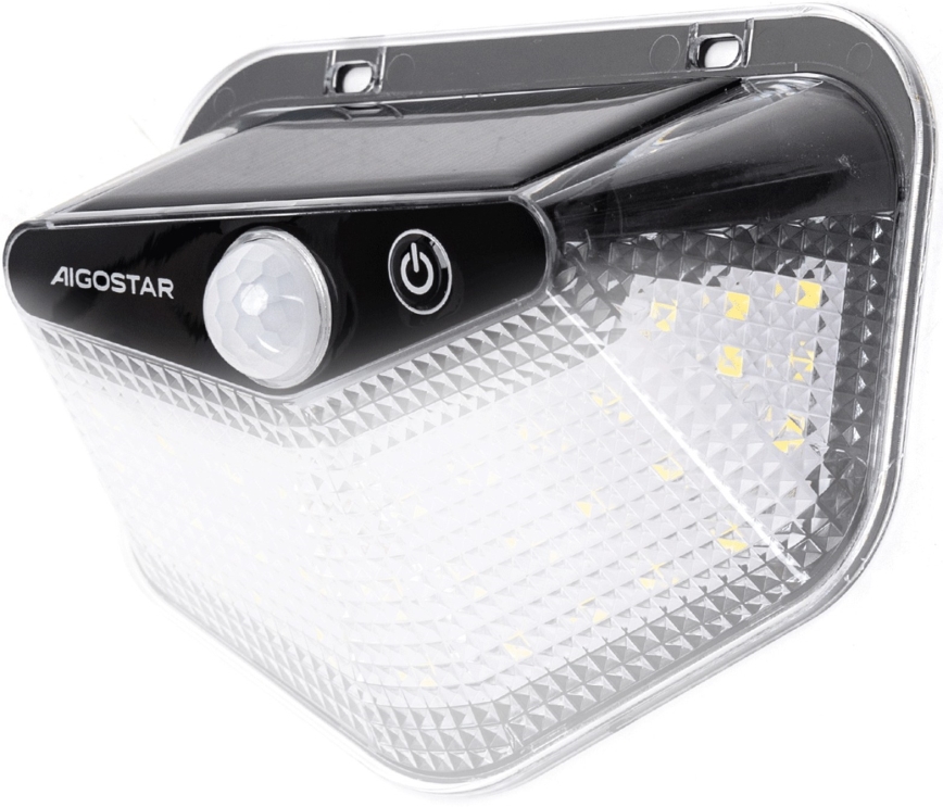 Aigostar - LED-zonneverlichting met sensor LED/3,7V 6500K 500 mAh IP65 zwart