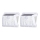 Aigostar - LOT 2x Lampe solaire extérieure avec détecteur LED/1,48W/3,7V IP65 1200 mAh