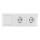 Aigostar - LOT 2x Prise domestique avec un interrupteur 2x16A/250V SCHUKO