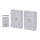 Aigostar - LOT 2x Sonnette sans fil 3xAA/12V IP44 argent