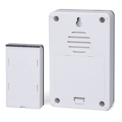 Aigostar - LOT 2x Sonnette sans fil 3xAA/12V IP44 blanc