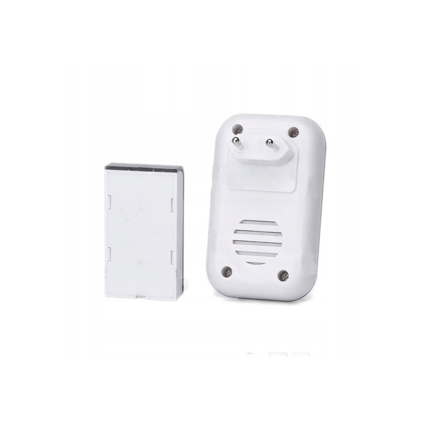 Aigostar - LOT 2x Sonnette sur prise sans fil 230V IP44 blanc