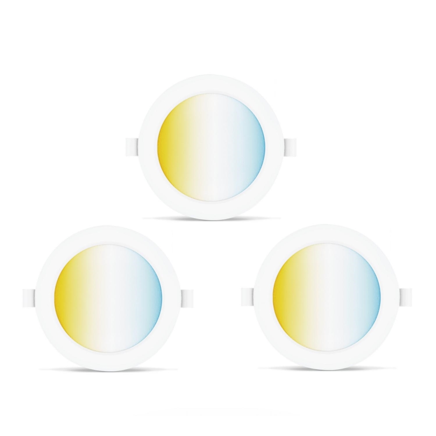Aigostar - LOT 3x Spot encastrable à intensité variable MESH LED/6W/230V 2700K-6500K d. 11,5cm