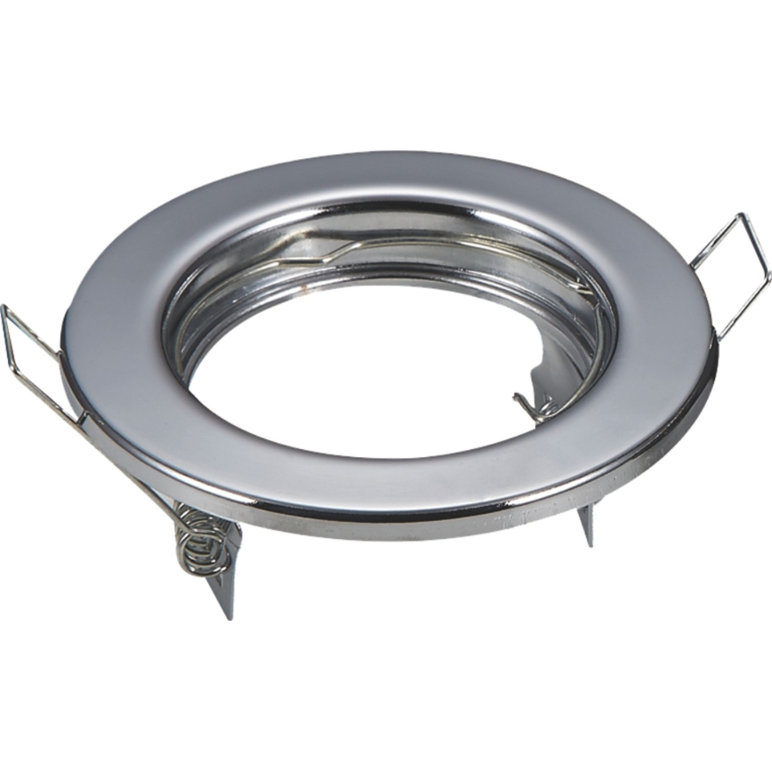 Aigostar - LOT de 2 cadres pour spot encastré GU10 Ø 8 cm chromé brillant