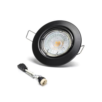 Aigostar - Lot de 3 spots encastrés LED 1xGU10/4,5W/230V 3000K noir