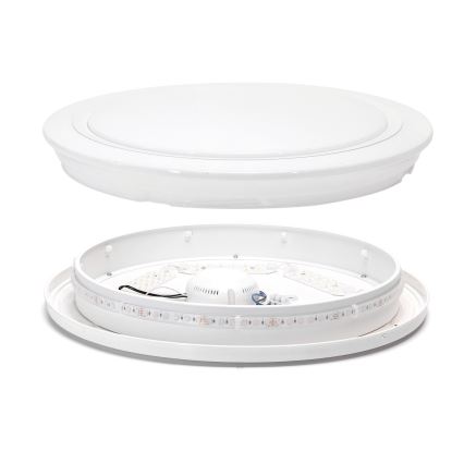 Aigostar- Luminaire RGBW à intensité variable salle de bain LED/39W/230V 50 cm Wi-Fi IP44