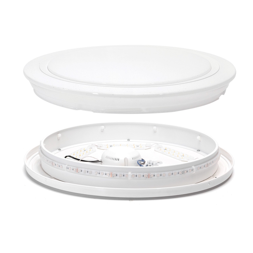 Aigostar- Luminaire RGBW à intensité variable salle de bain LED/39W/230V 50 cm Wi-Fi IP44