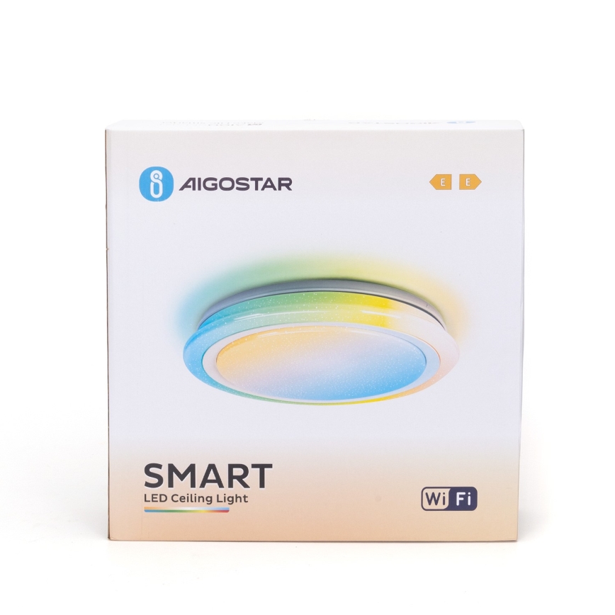 Aigostar- Luminaire RGBW à intensité variable salle de bain LED/39W/230V 50 cm Wi-Fi IP44