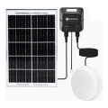 Aigostar - Luminaire solaire LED/70W/12V 6000 mAh 6500K IP65 Ø 20,5 cm + télécommande