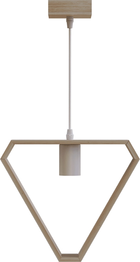 Aigostar - Lustre en bois sur câble 1xE27/60W/230V en pin