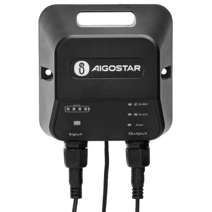 Aigostar - Lustre solaire LED/70W/12V 6000 mAh 6500K IP65 Ø 23,5 cm + télécommande