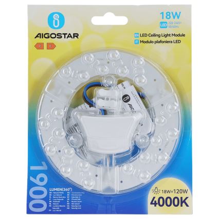 Aigostar - Magnetische LED-module LED/18W/230V 4000K