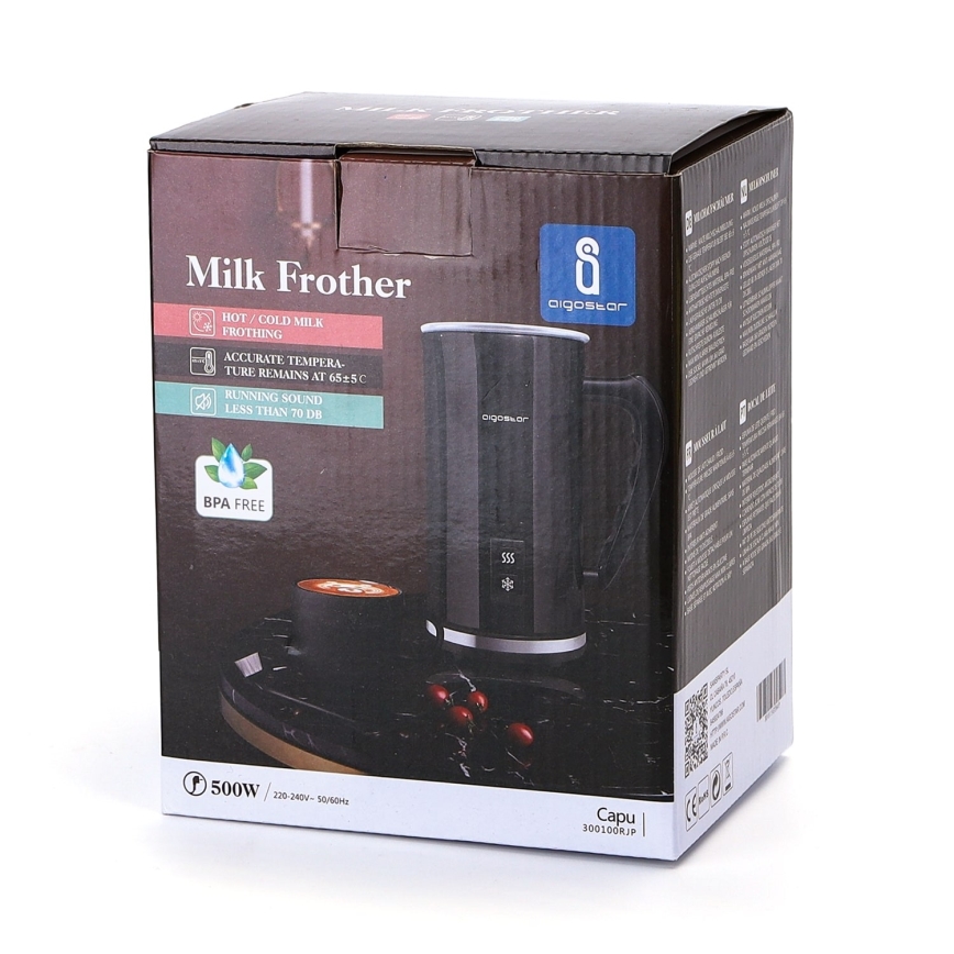 Aigostar - Mousseur à lait 500W/230V 240 ml