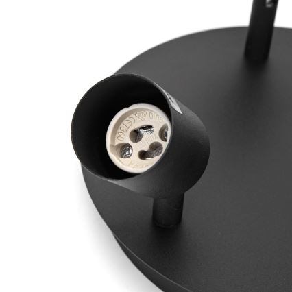 Aigostar - Opbouwspot 3xGU10/60W/230V zwart