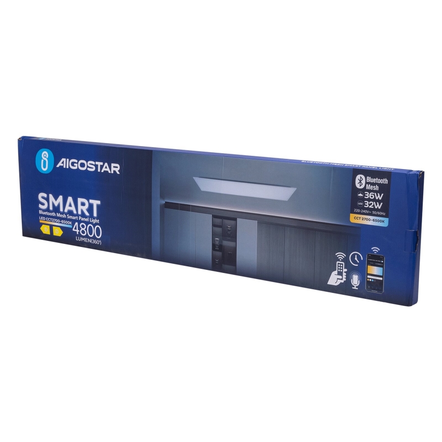 Aigostar - Panneau encastrable à intensité variable MESH LED/36W/230V 2700-6500K 120x30 cm