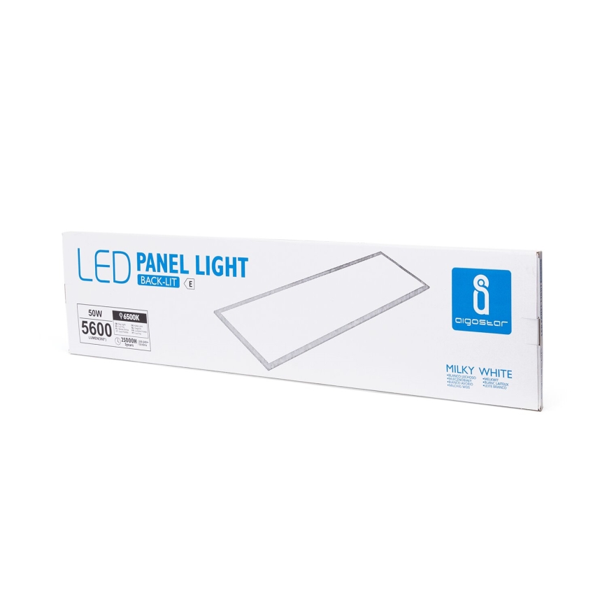 Aigostar - Panneau encastrable LED/50W/230V 6500K 120x30cm blanc