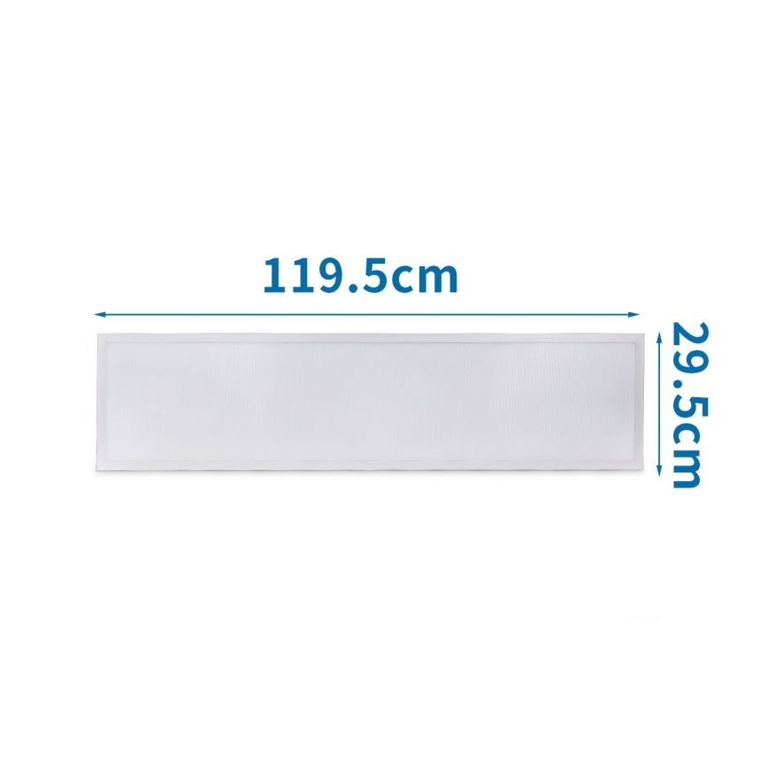 Aigostar - Panneau encastrable LED/60W/230V 6500K 120x30cm blanc