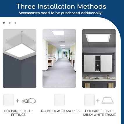 Aigostar - Panneau encastrable LED à intensité variable 32W/230V Wi-Fi 60x60 cm
