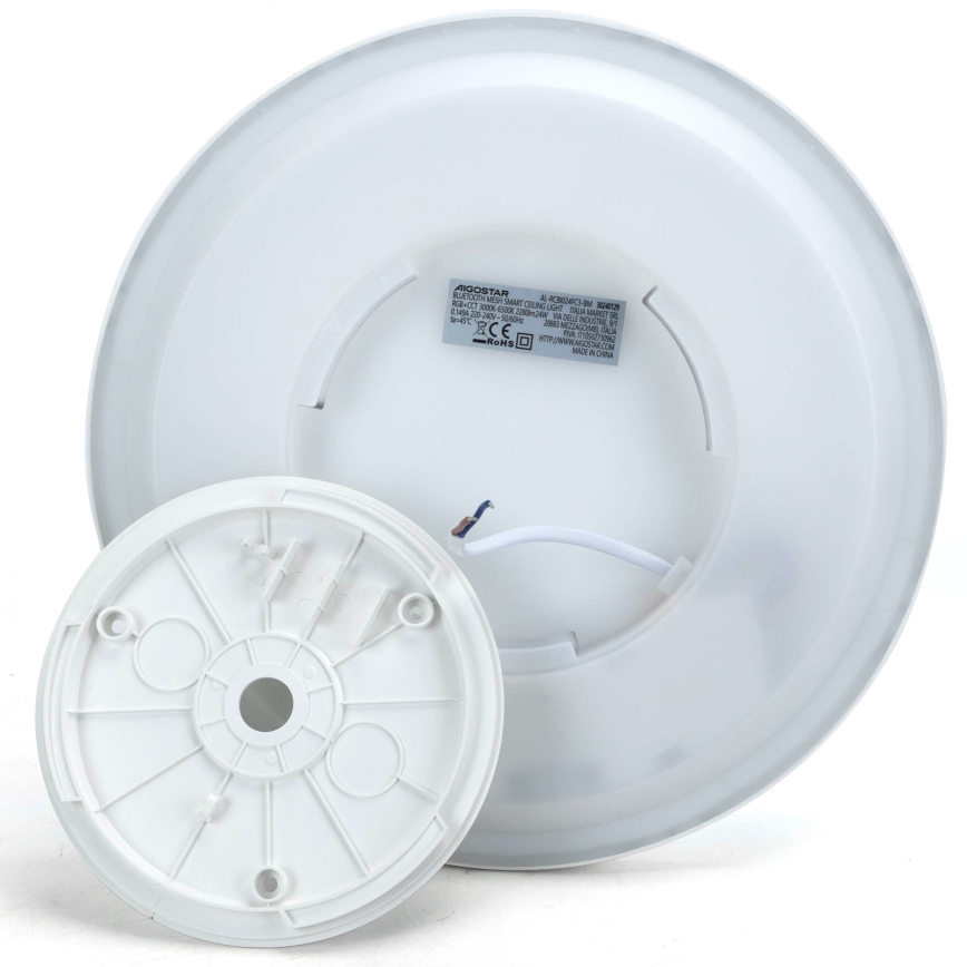 Aigostar - Plafonier RGBW à intensité variable MESH LED/24W/230V 3000-6500K blanc + Télécommande