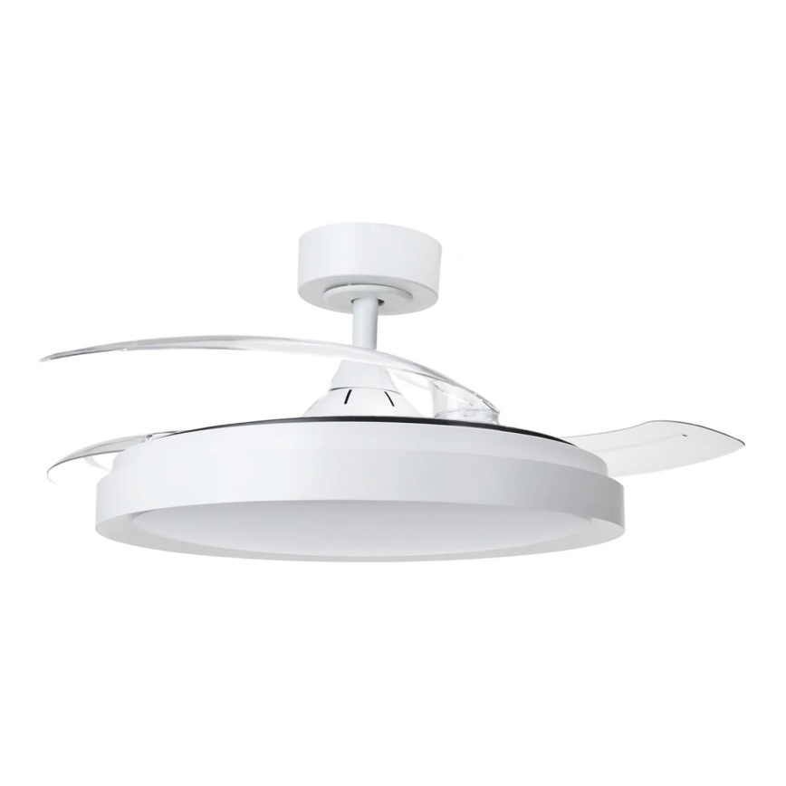 Aigostar - Plafonnier à intensité variable avec ventilateur MESH LED/50W/230V 2700-6500K blanc + Télécommande
