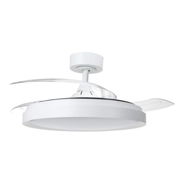 Aigostar - Plafonnier à intensité variable avec ventilateur MESH LED/50W/230V 2700-6500K noir + Télécommande