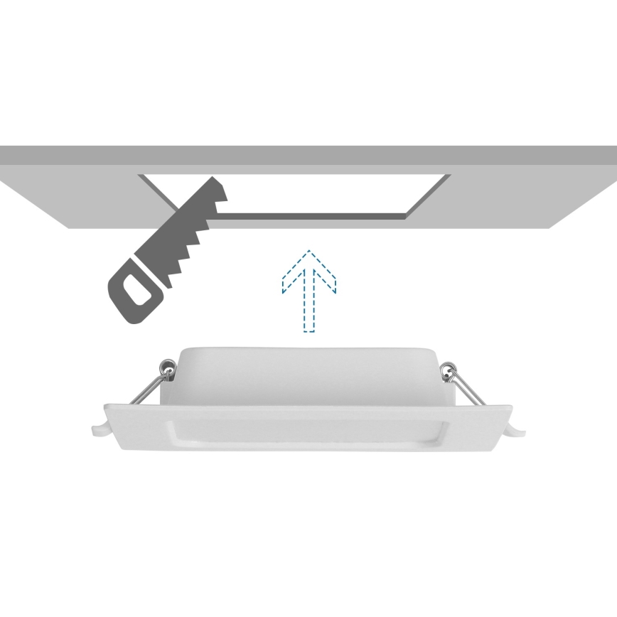 Aigostar - Plafonnier encastré LED/9W/230V 4000K 14,5x14,5 cm blanc