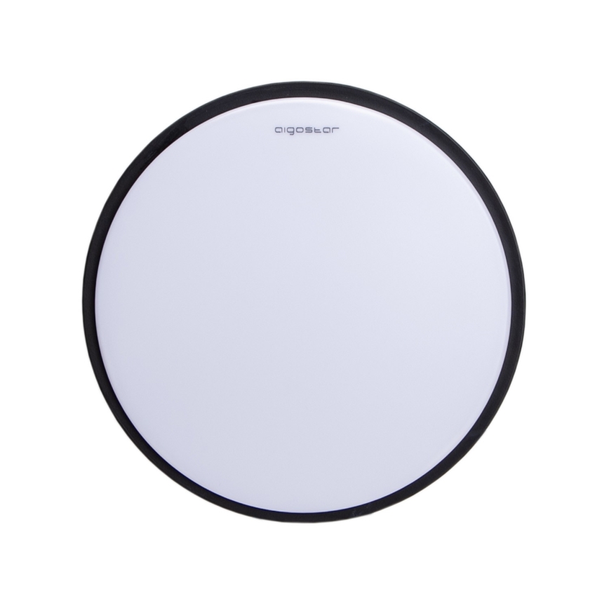 Aigostar - Plafonnier LED/12W/230V 3000K d. 23 cm noir