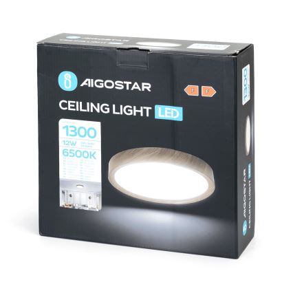 Aigostar - Plafonnier LED/12W/230V 6500K d. 26,3 cm