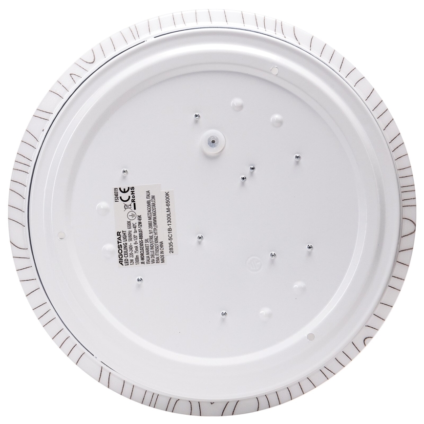 Aigostar - Plafonnier LED/12W/230V 6500K d. 26cm