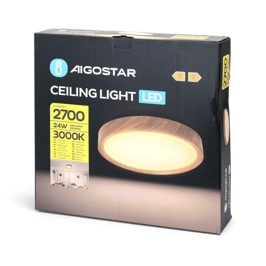 Aigostar - Plafonnier LED/24W/230V 3000K d. 38,3 cm