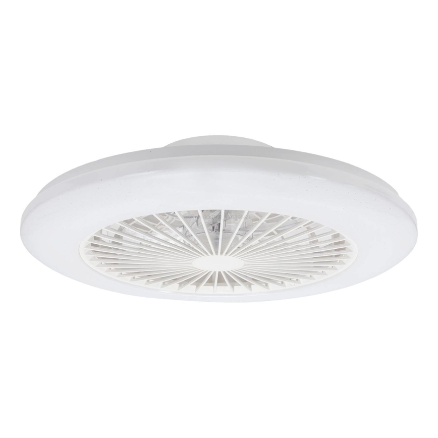 Aigostar - Plafonnier LED dimmable avec ventilateur LED/40W/230V 2700-6500K Ø 48,5 cm blanc + télécommande