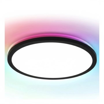 Aigostar - Plafonnier LED RGBW dimmable MESH LED/24W/230V 3000-6500K noir + télécommande