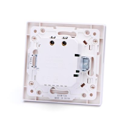 Aigostar - Prise d'alimentation USB avec cadre, 2 ports USB-A, blanche