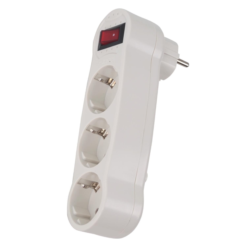 Aigostar - Prise de distribution avec interrupteur 3x16A/230V SCHUKO