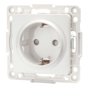 Aigostar - Prise domestique SCHUKO sans cadre 250V blanche
