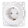 Aigostar - Prise encastrée sans cadre SCHUKO 250 V/16 A blanche