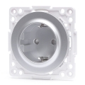 Aigostar - Prise murale SCHUKO sans cadre 250V/16A argentée