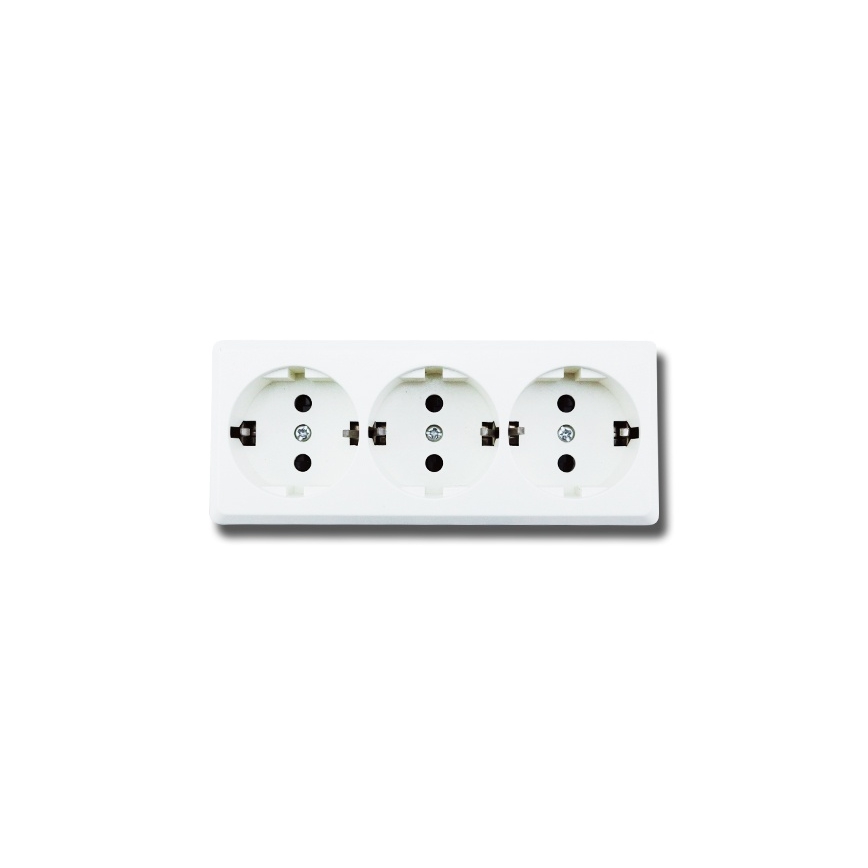 Aigostar - Prise murale triple SCHUKO 250 V / 16 A