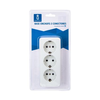 Aigostar - Prise murale triple SCHUKO 250 V / 16 A
