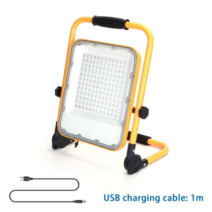 Aigostar - Projecteur à intensité variable LED/100W/5V 6500K IP65 1500mAh