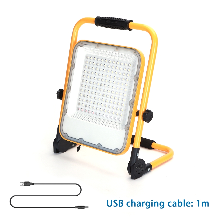 Aigostar - Projecteur à intensité variable LED/100W/5V 6500K IP65 1500mAh