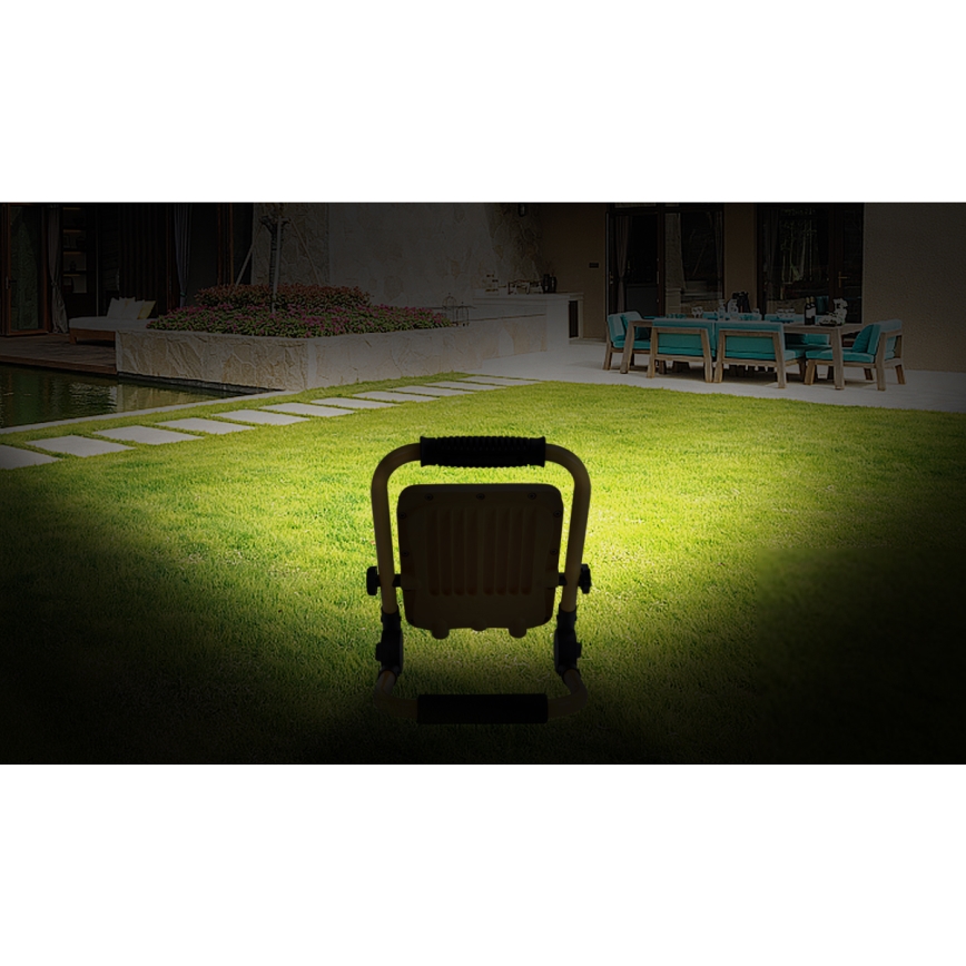 Aigostar - Projecteur à intensité variable LED/100W/5V 6500K IP65 1500mAh