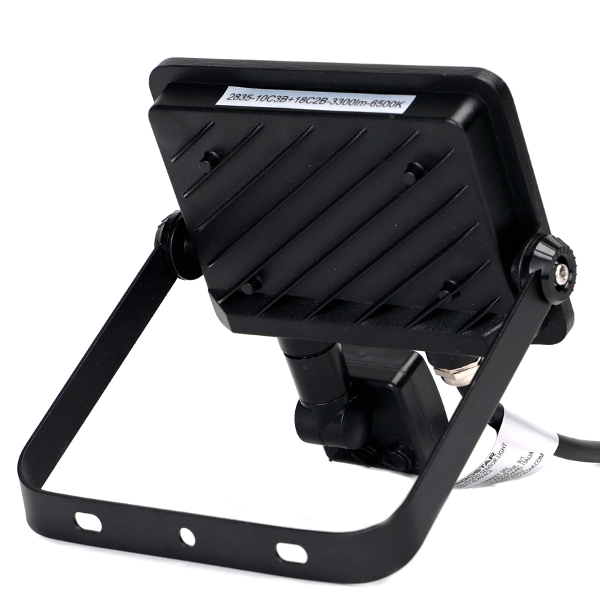 Aigostar - Projecteur avec détecteur LED/30W/230V 6500K IP65 noir