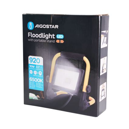Aigostar - Projecteur avec support LED/10W/230V 6500K IP65